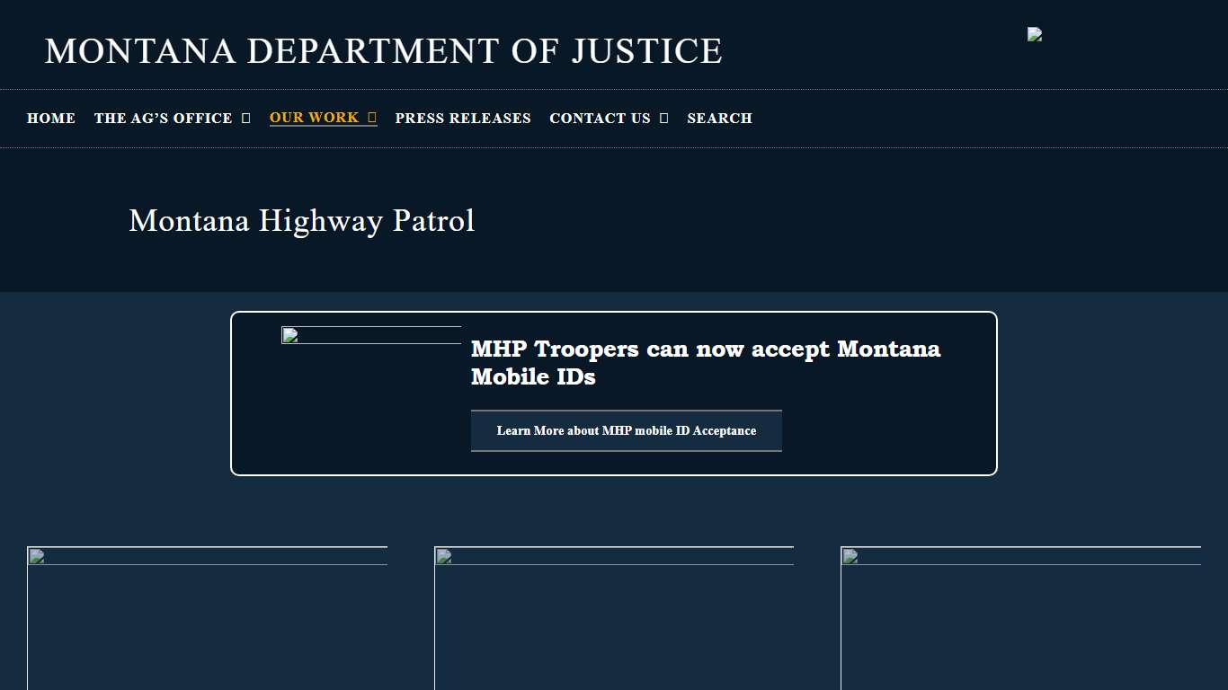 Montana Highway Patrol – Montana Department of Justice